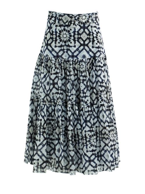 Skirt S-SUNG | EMMA SKIRTWHITE/INDIGO